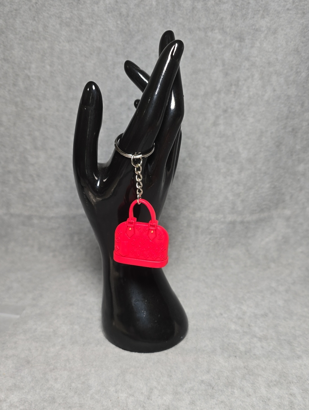 Red Mini Handbag Key Holder/Bag Charm